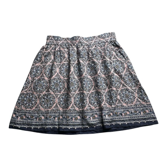 LOFT Dresses & Skirts - Loft Women's Geometric Printed Elastic Linen Rayon Waist‎ Skirt Size Small